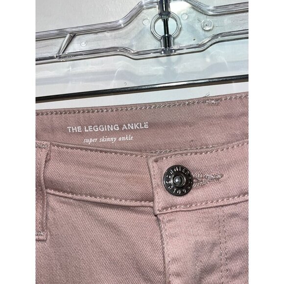 Adriano Goldschmied Pink The Legging Ankle siper sinny  Frayed Hem Jeans Size 27 - Picture 5 of 13